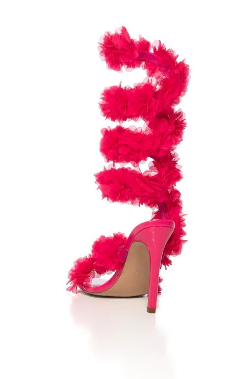 AZALEA WANG THEODOSIA PINK STILETTO SANDAL - Image 8