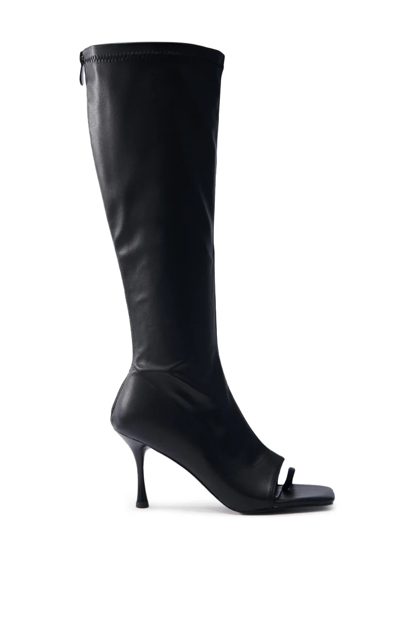 AZALEA WANG THYME BLACK PU BOOT - Image 7