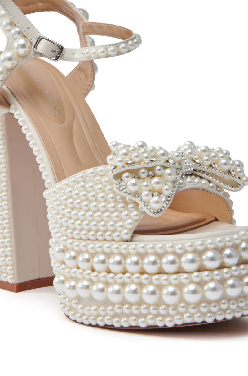 AZALEA WANG TIMEA WHITE CHUNKY SANDAL - Image 7