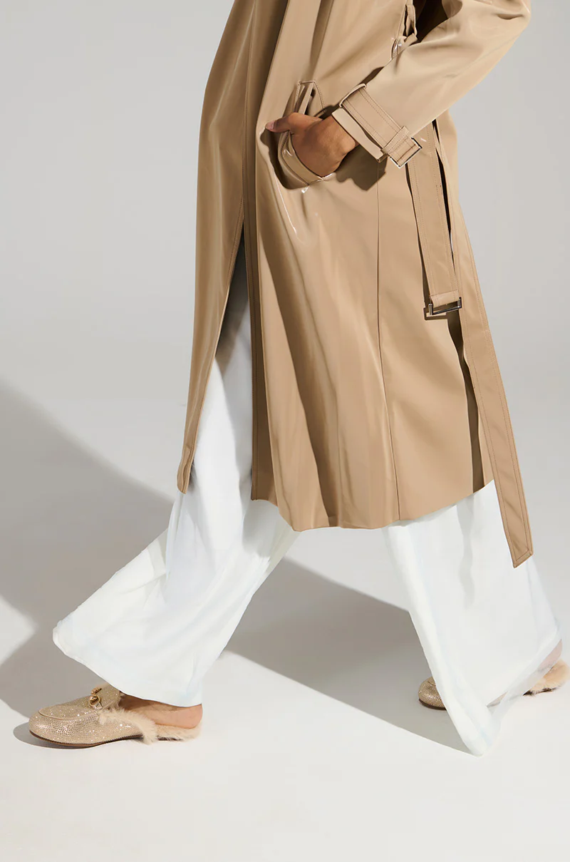 AZALEA WANG TIRAMISU TAN FUR FOOTBED LOAFER - Image 2