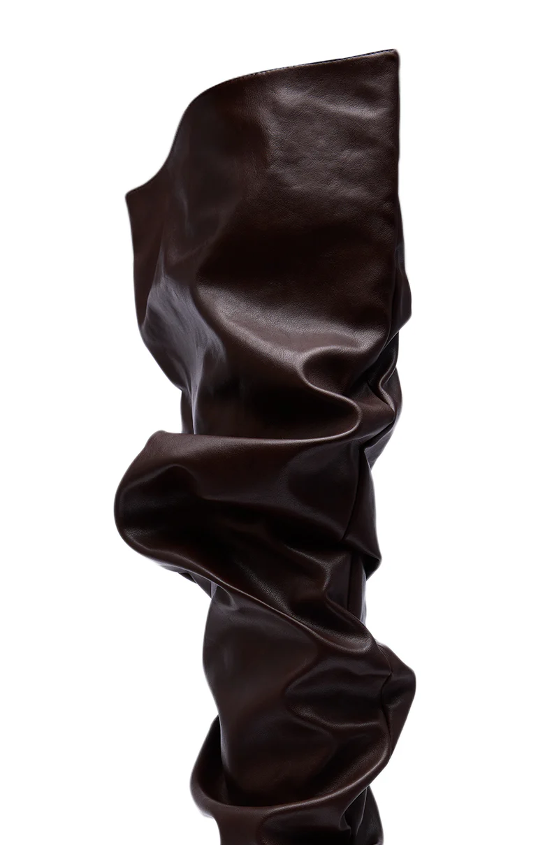 AZALEA WANG TORVIS CHOCOLATE SLOUCHY OVER THE KNEE BOOT - Image 7