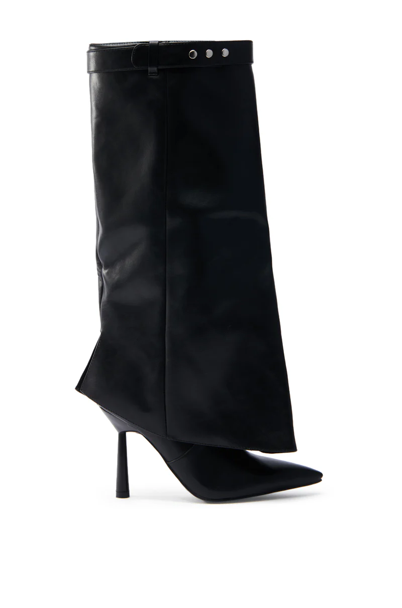 AZALEA WANG TRACKSTAR BLACK STILETTO BOOT - Image 3