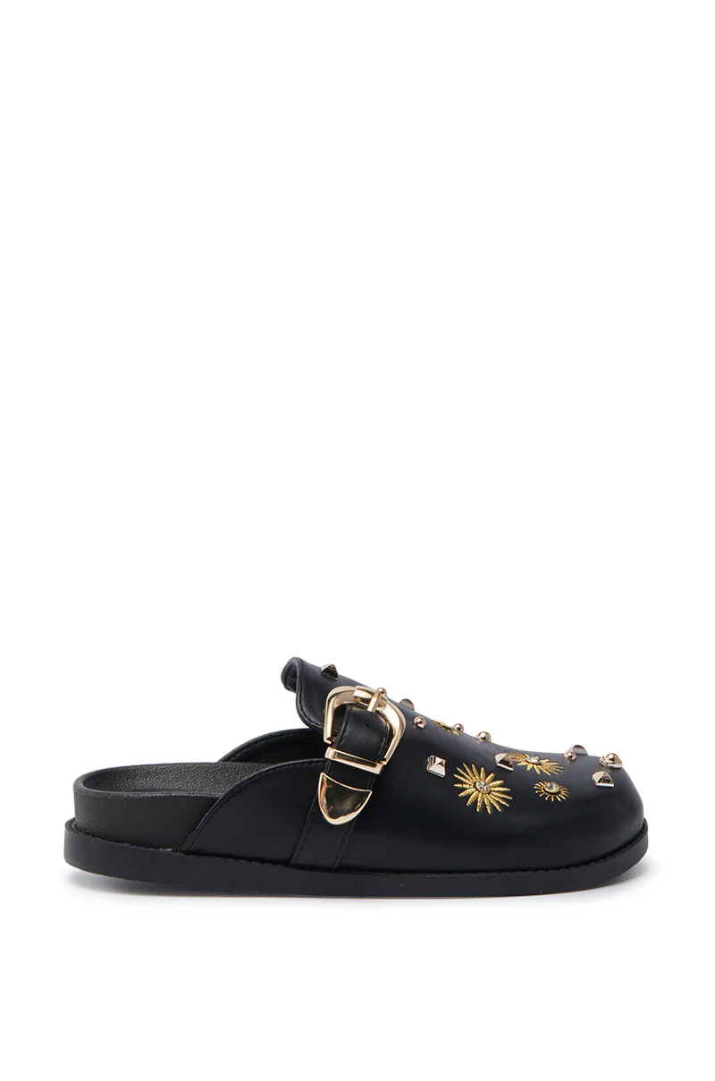 AZALEA WANG TROUVER BLACK GOLD STARBURST FLAT - Image 2