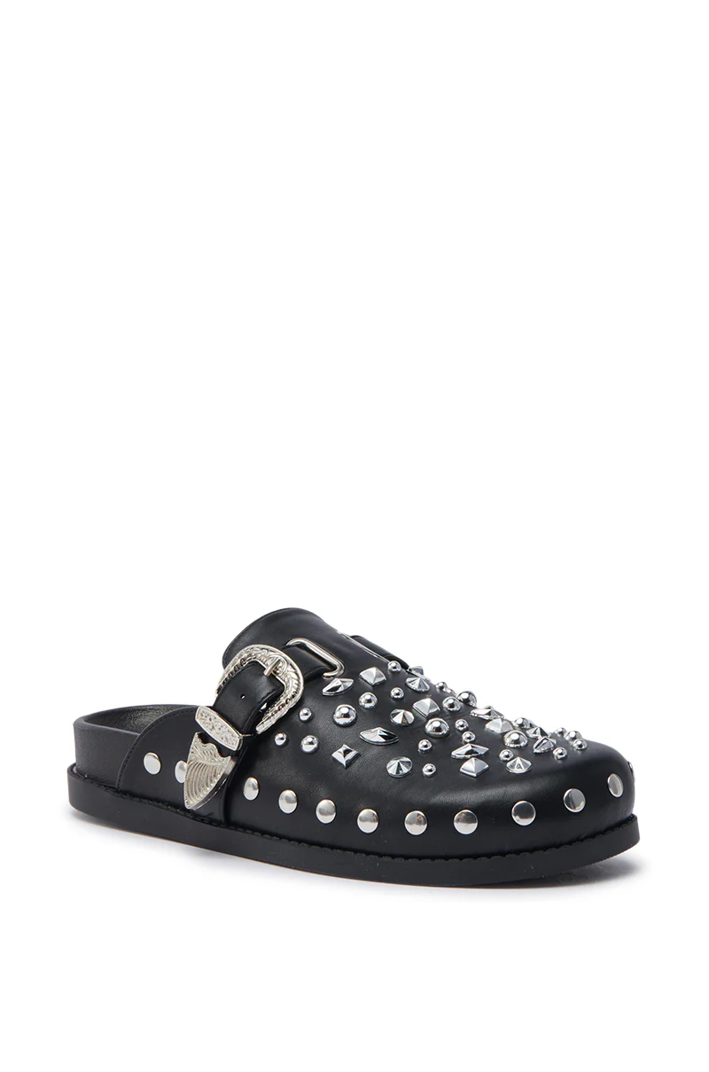 AZALEA WANG TURIN BLACK METAL EMBELLISHMENT FLAT - Image 5