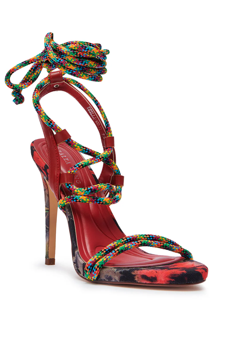 AZALEA WANG TZILLA MULTI COLOR ROPE STILETTO SANDAL - Image 5