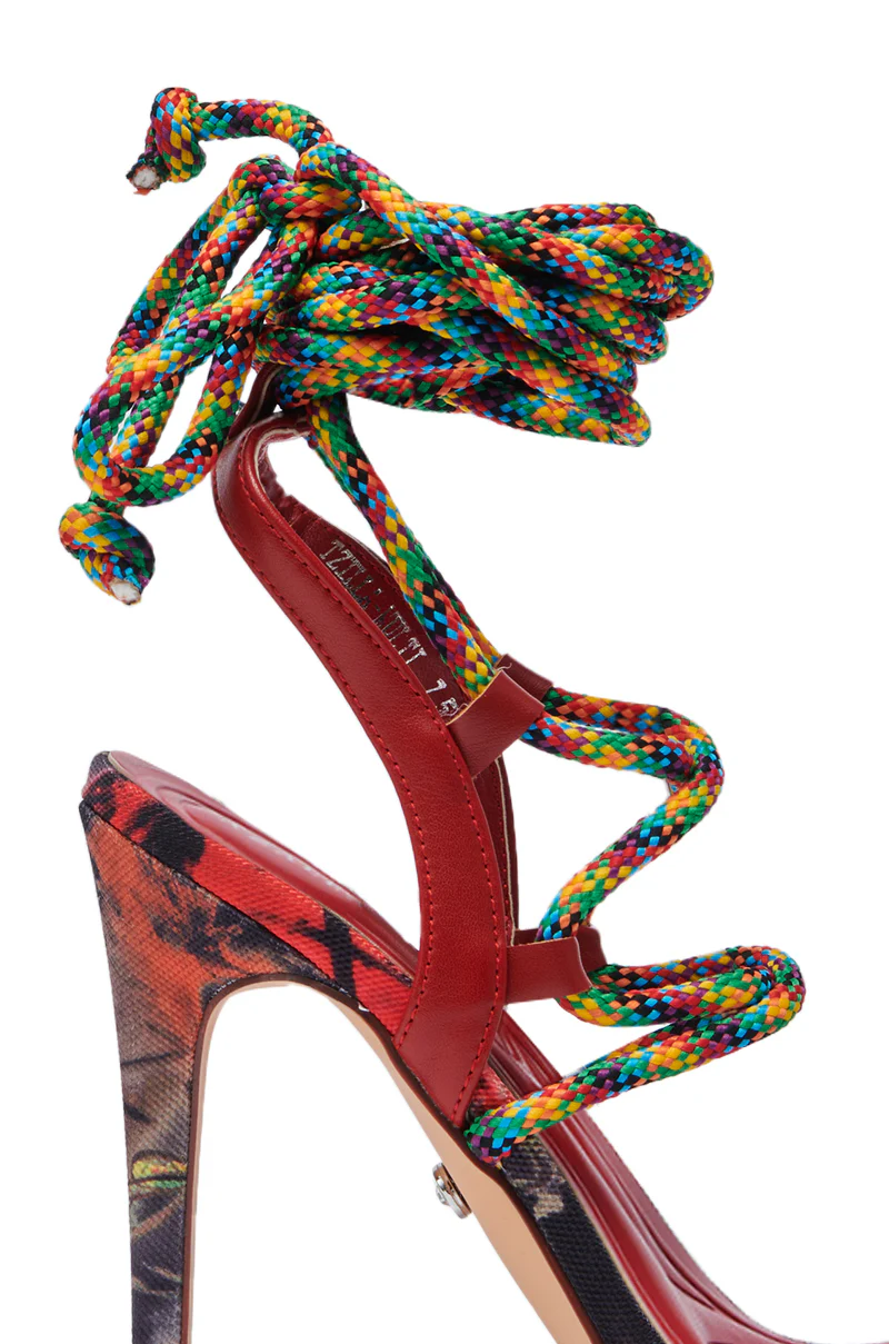 AZALEA WANG TZILLA MULTI COLOR ROPE STILETTO SANDAL - Image 7