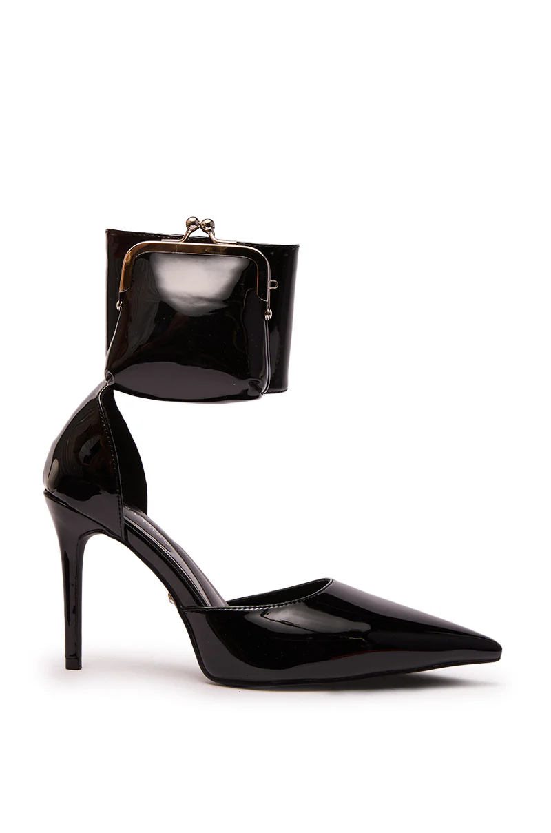 AZALEA WANG TZIVA BLACK COIN PURSE PUMP - Image 5