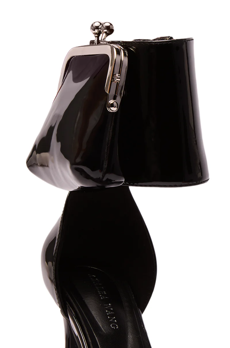 AZALEA WANG TZIVA BLACK COIN PURSE PUMP - Image 8