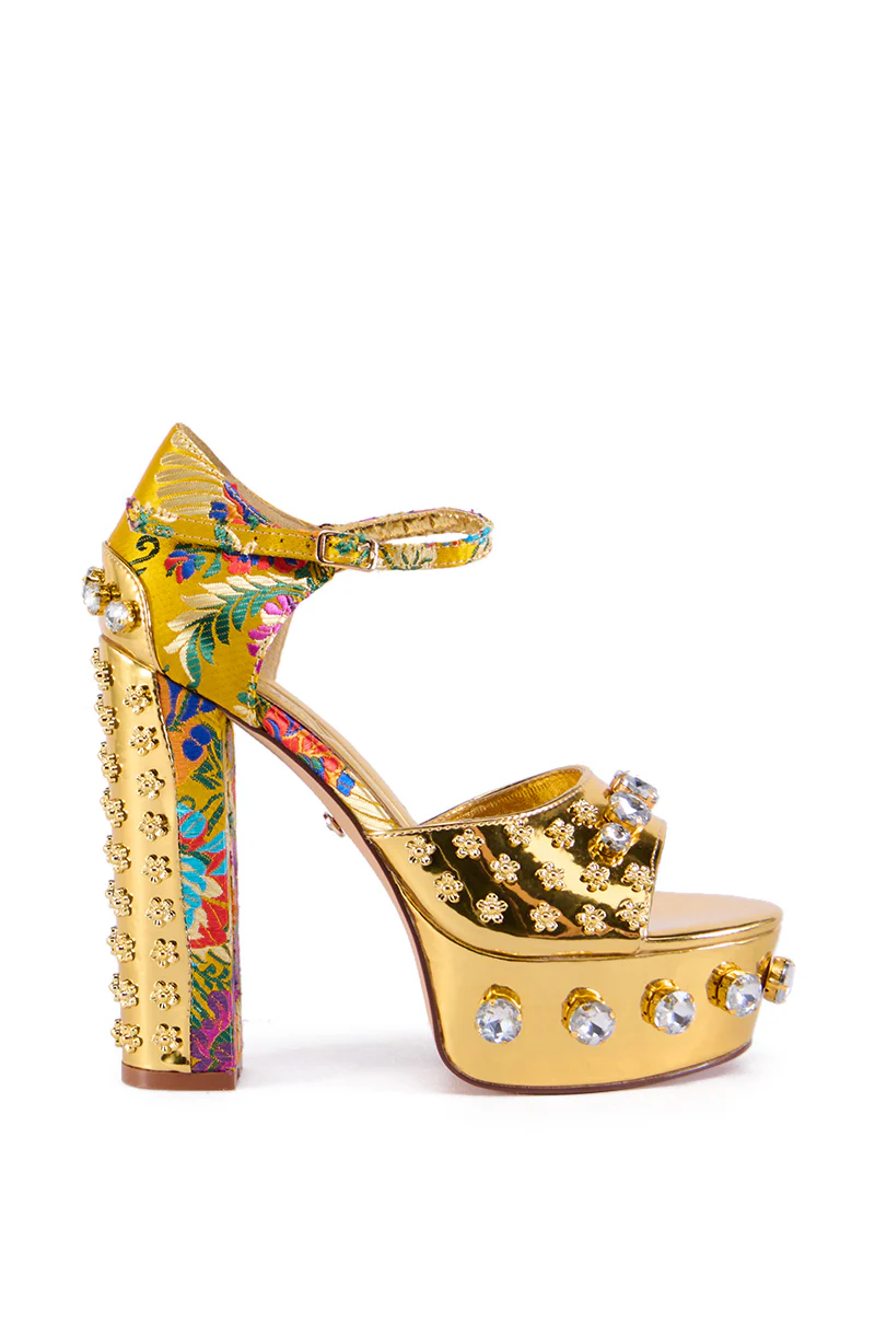 AZALEA WANG URSINA GOLD SANDAL - Image 3