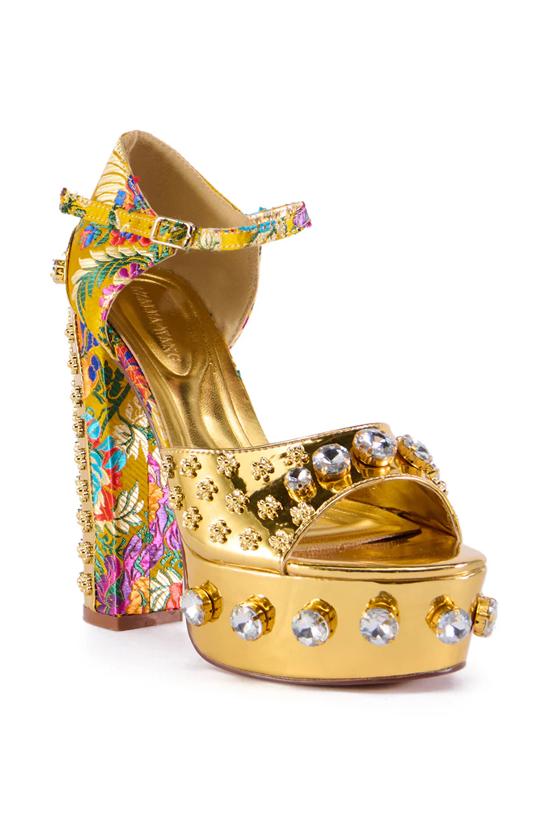 AZALEA WANG URSINA GOLD SANDAL - Image 4