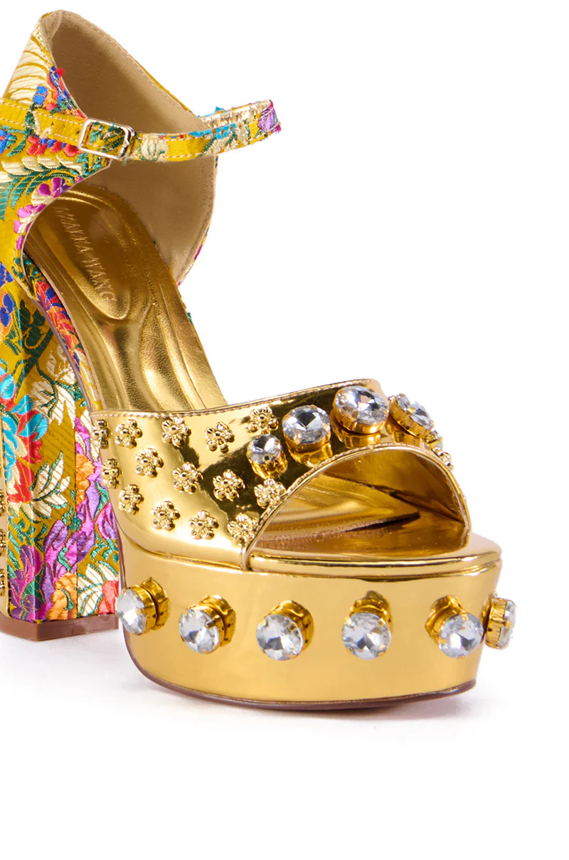 AZALEA WANG URSINA GOLD SANDAL - Image 6