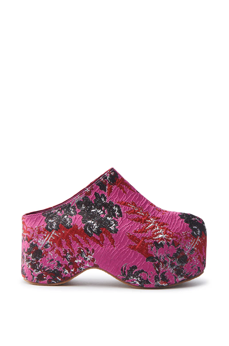 AZALEA WANG VESTA PINK MULTI BROCADE CLOG - Image 3