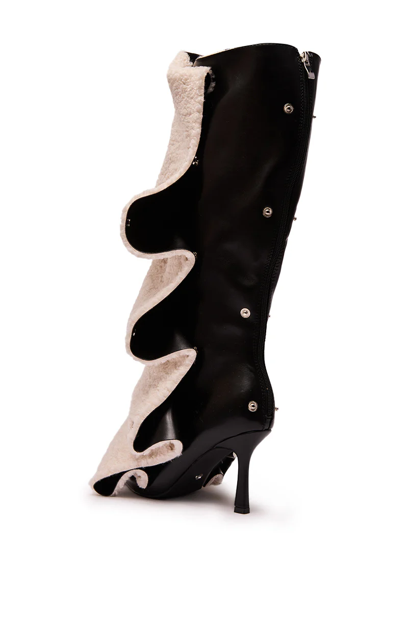 AZALEA WANG VULTURE BLACK SHERPA LINED BOOT - Image 8