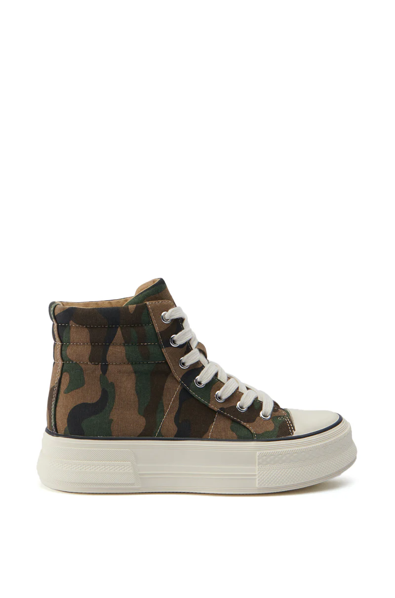 AZALEA WANG WACKY CAMO HIGH TOP SNEAKER - Image 3