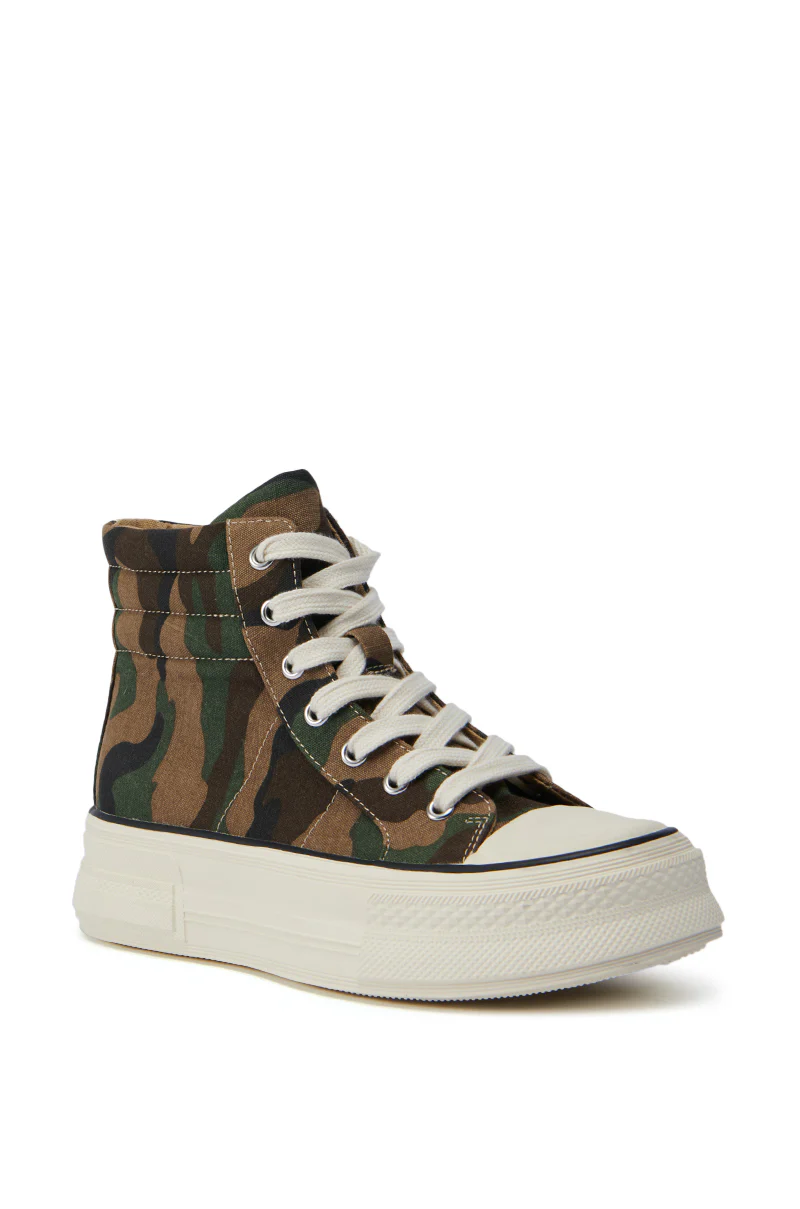AZALEA WANG WACKY CAMO HIGH TOP SNEAKER - Image 4