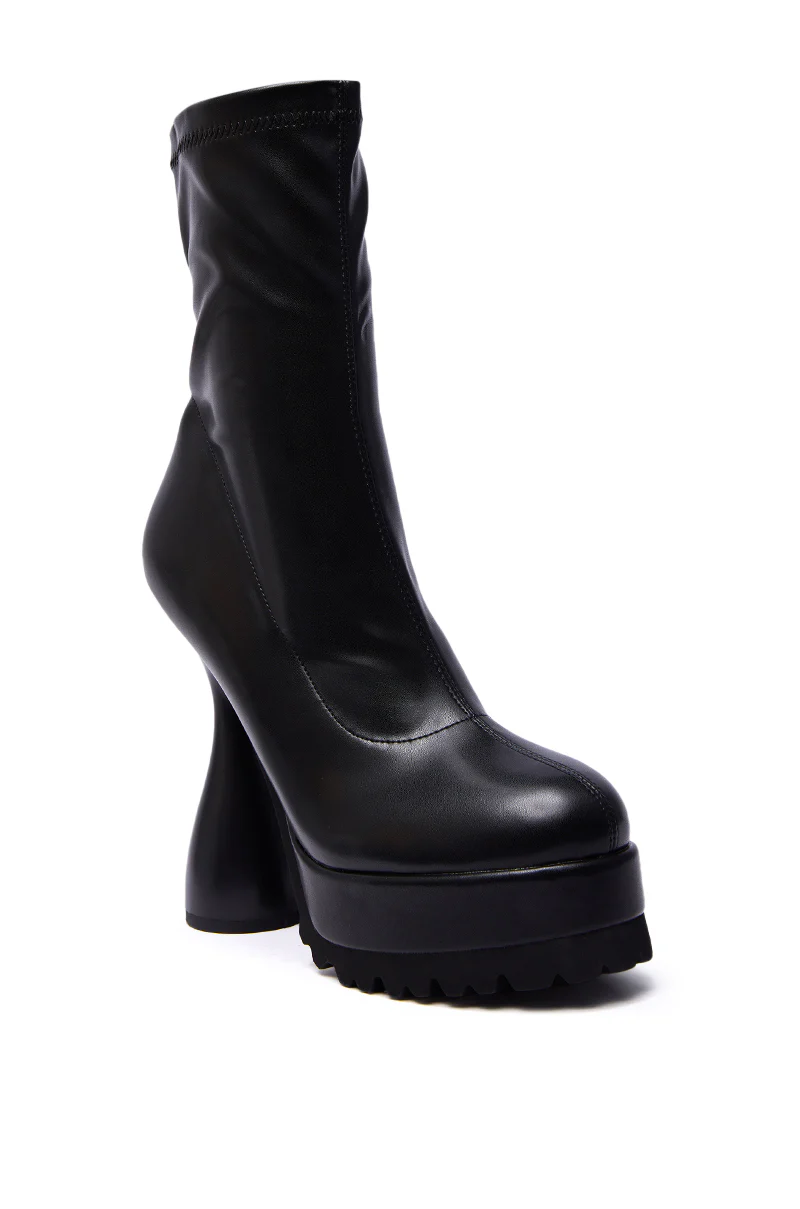 AZALEA WANG WARIO BLACK CHUNKY BOOTIE - Image 6