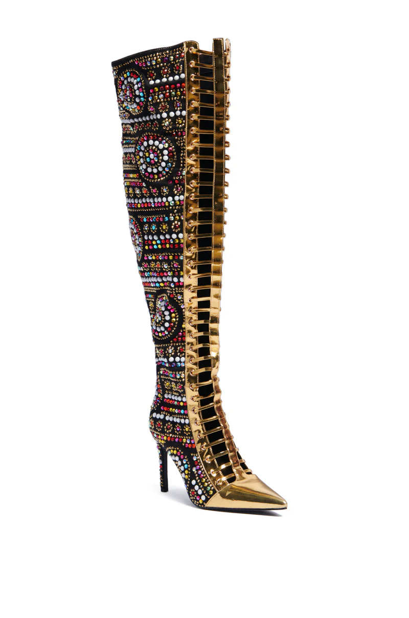 AZALEA WANG WILDA MULTI STILETTO BOOT - Image 3
