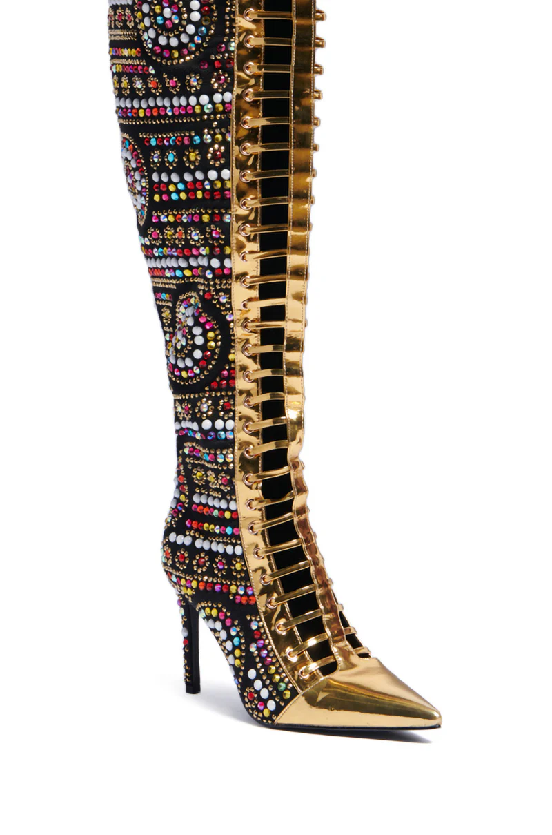 AZALEA WANG WILDA MULTI STILETTO BOOT - Image 5