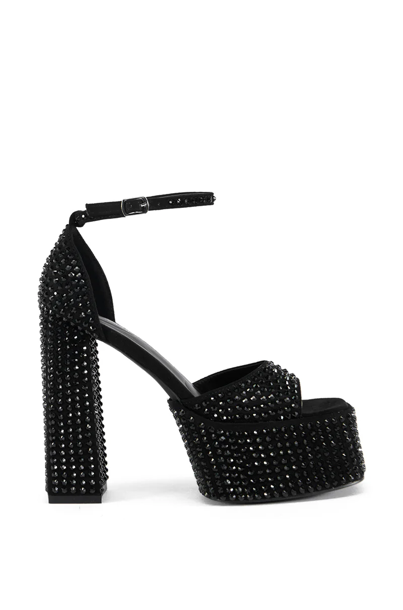 AZALEA WANG WILMORE BLACK SANDAL - Image 4