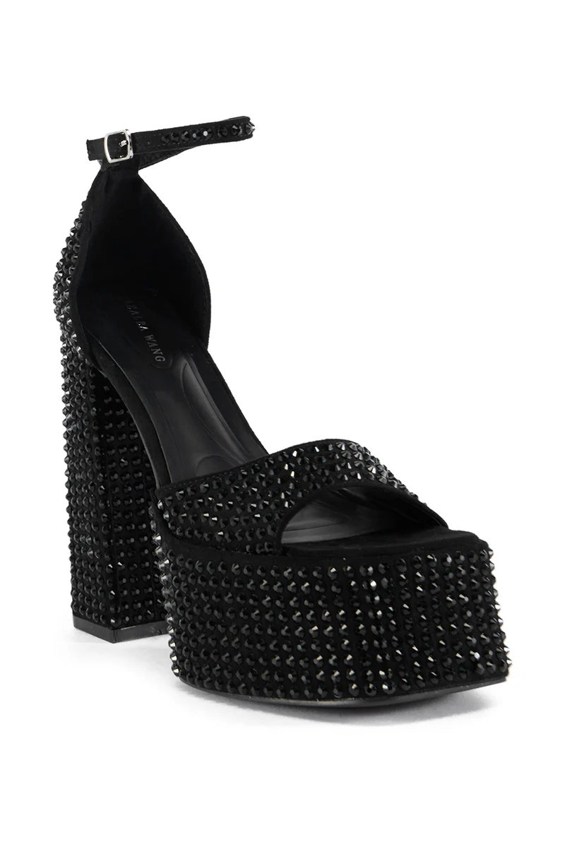 AZALEA WANG WILMORE BLACK SANDAL - Image 5