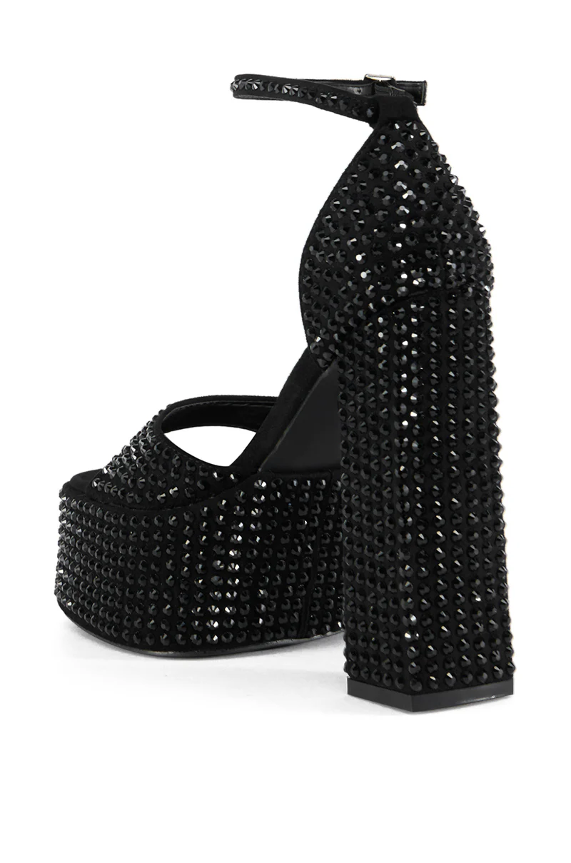 AZALEA WANG WILMORE BLACK SANDAL - Image 6