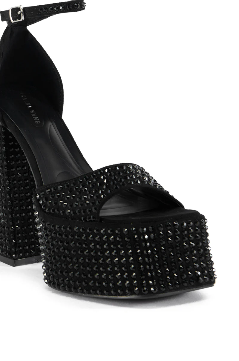 AZALEA WANG WILMORE BLACK SANDAL - Image 7