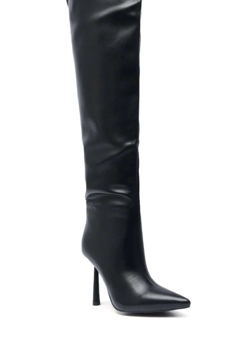 AZALEA WANG WYNNDY BLACK THIGH HIGH BOOT - Image 10