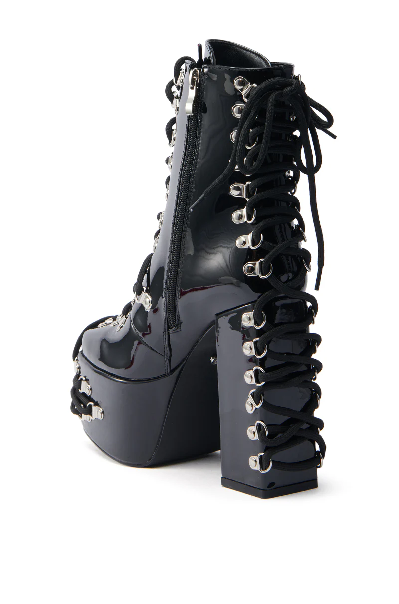 AZALEA WANG XENON BLACK CHUNKY BOOTIE - Image 5