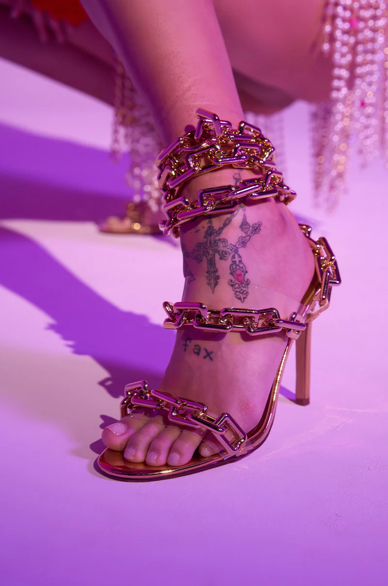 AZALEA WANG YEIRA GOLD SANDAL - Image 3