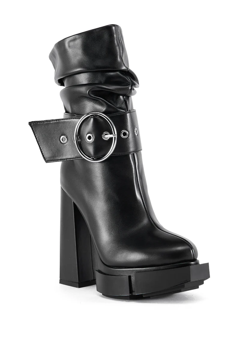 AZALEA WANG ZAYLA BLACK BOOTIE - Image 3