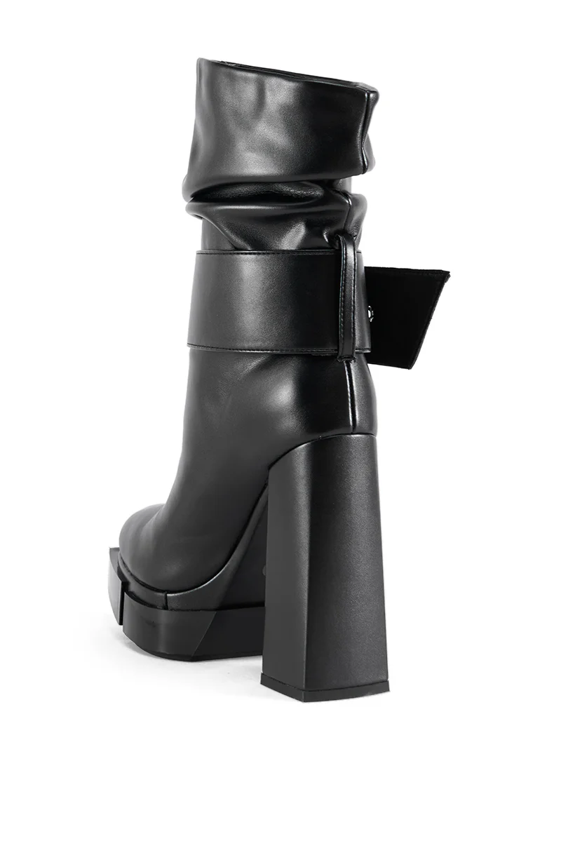 AZALEA WANG ZAYLA BLACK BOOTIE - Image 4