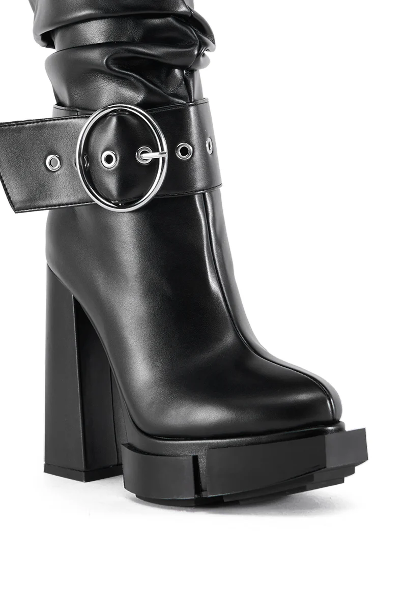 AZALEA WANG ZAYLA BLACK BOOTIE - Image 5