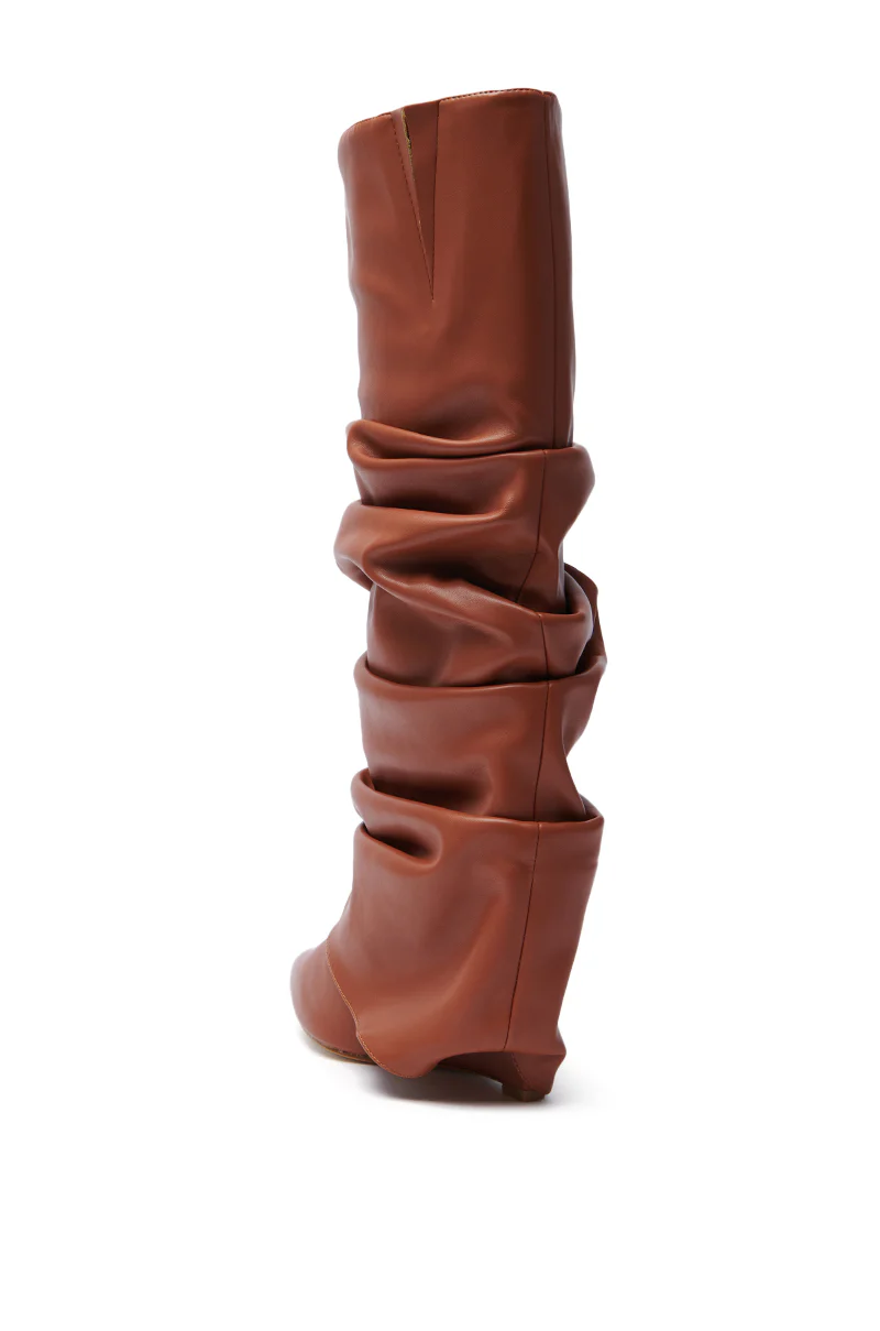 AZALEA WANG ZUMMA TAN WEDGE BOOT - Image 6