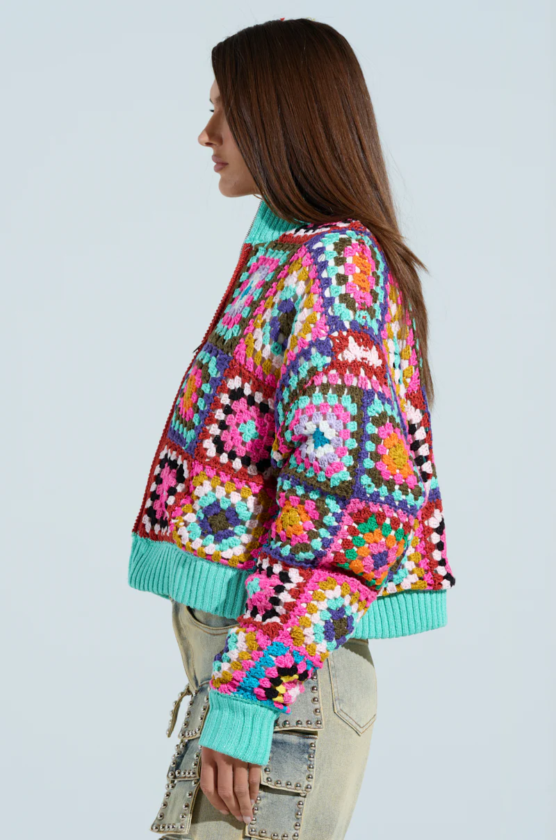 AZURRA CROCHET BOMBER - Image 5
