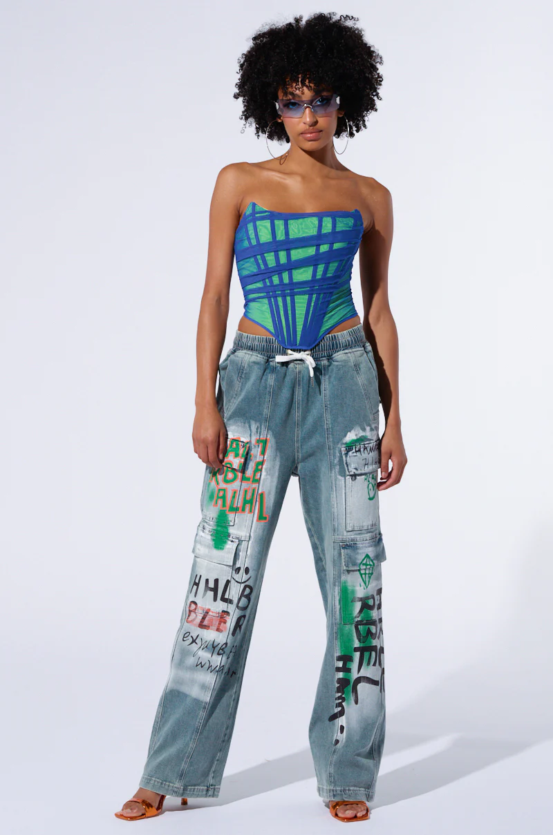 BABY BLUES CORSET TOP - Image 4