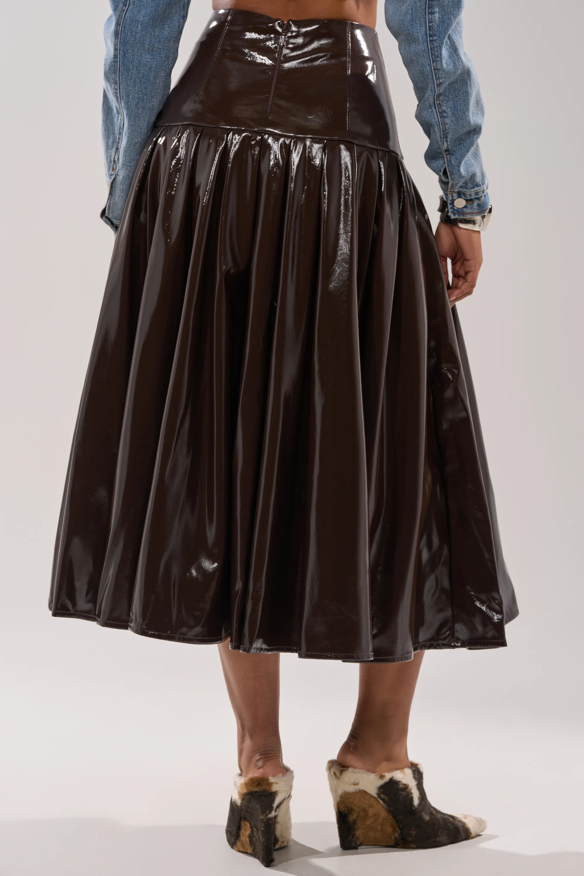 BABY GIRL FAUX LEATHER MAXI SKIRT - Image 4