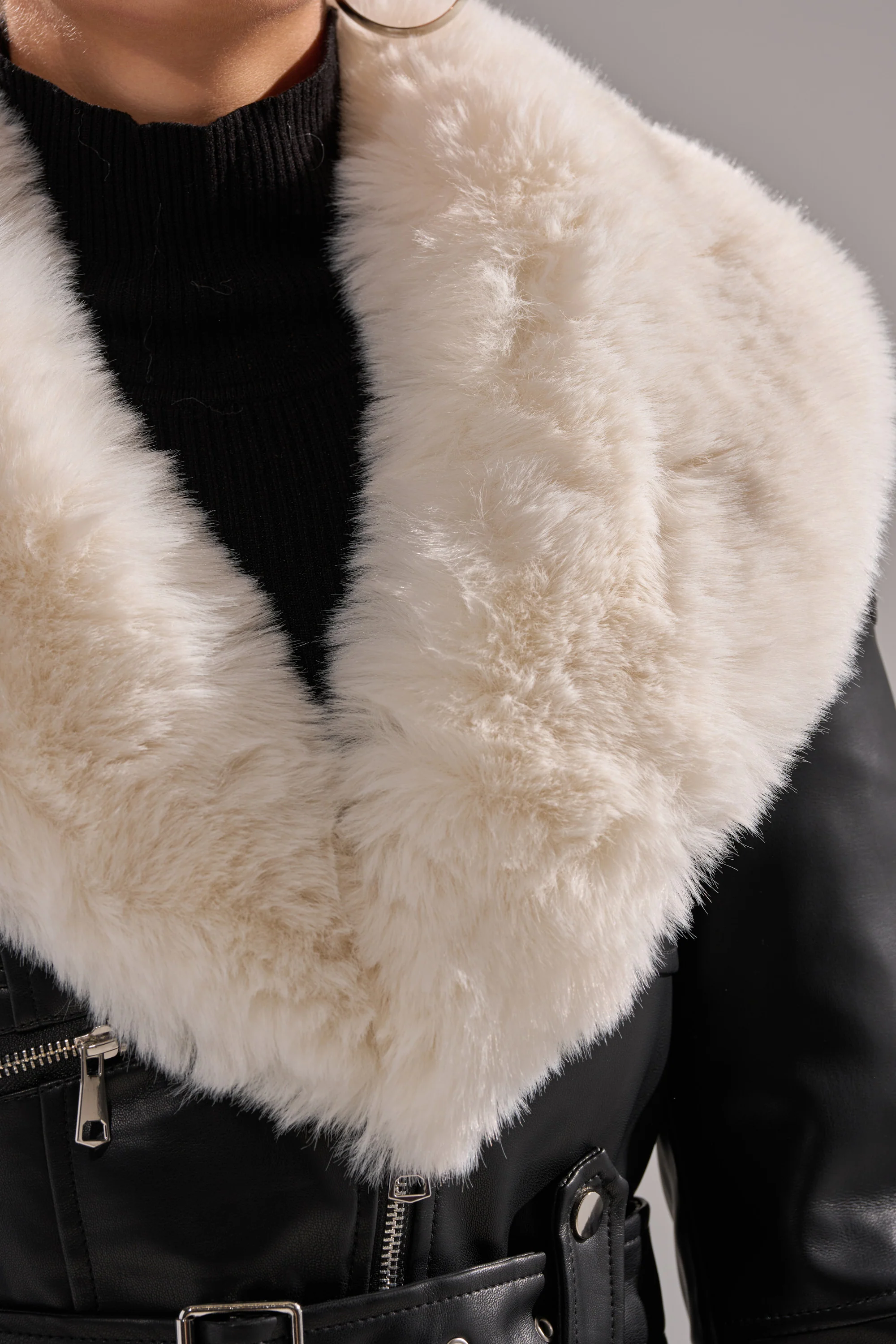 BABY IT'S COLD OUTSIDE FUR TRIM MOTO - Image 13