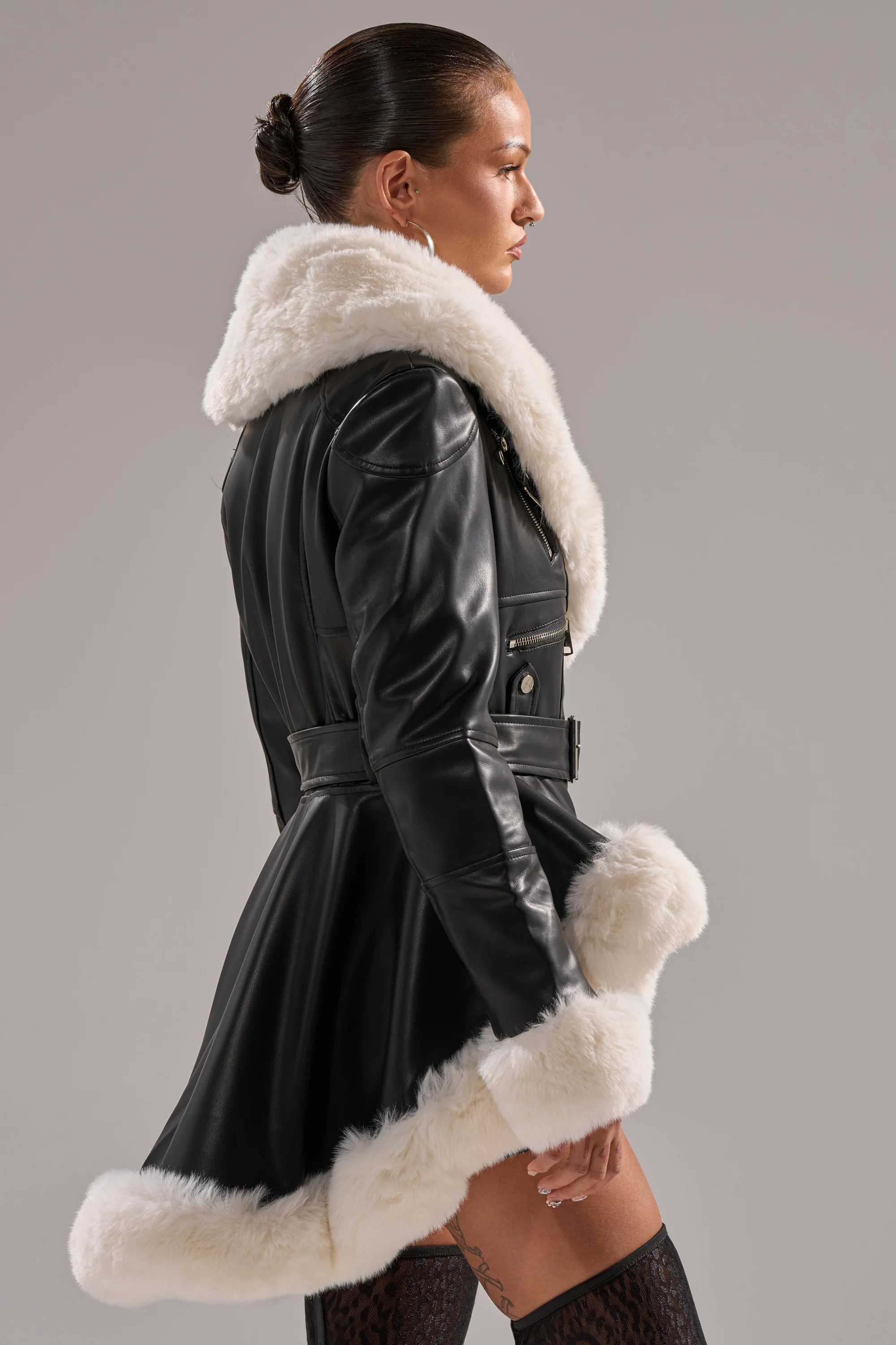 BABY IT'S COLD OUTSIDE FUR TRIM MOTO - Image 8