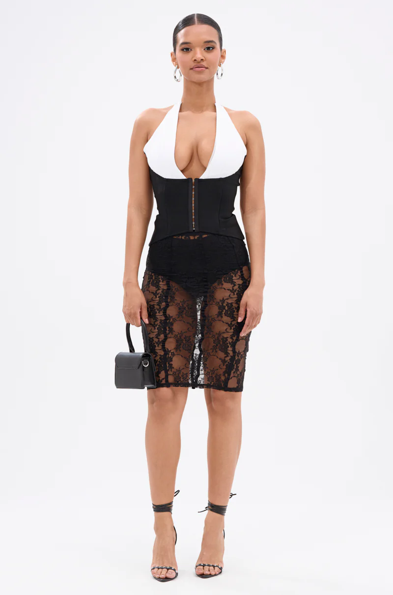 BABY PLEASE PLEASE LACE MIDI SKIRT - Image 8