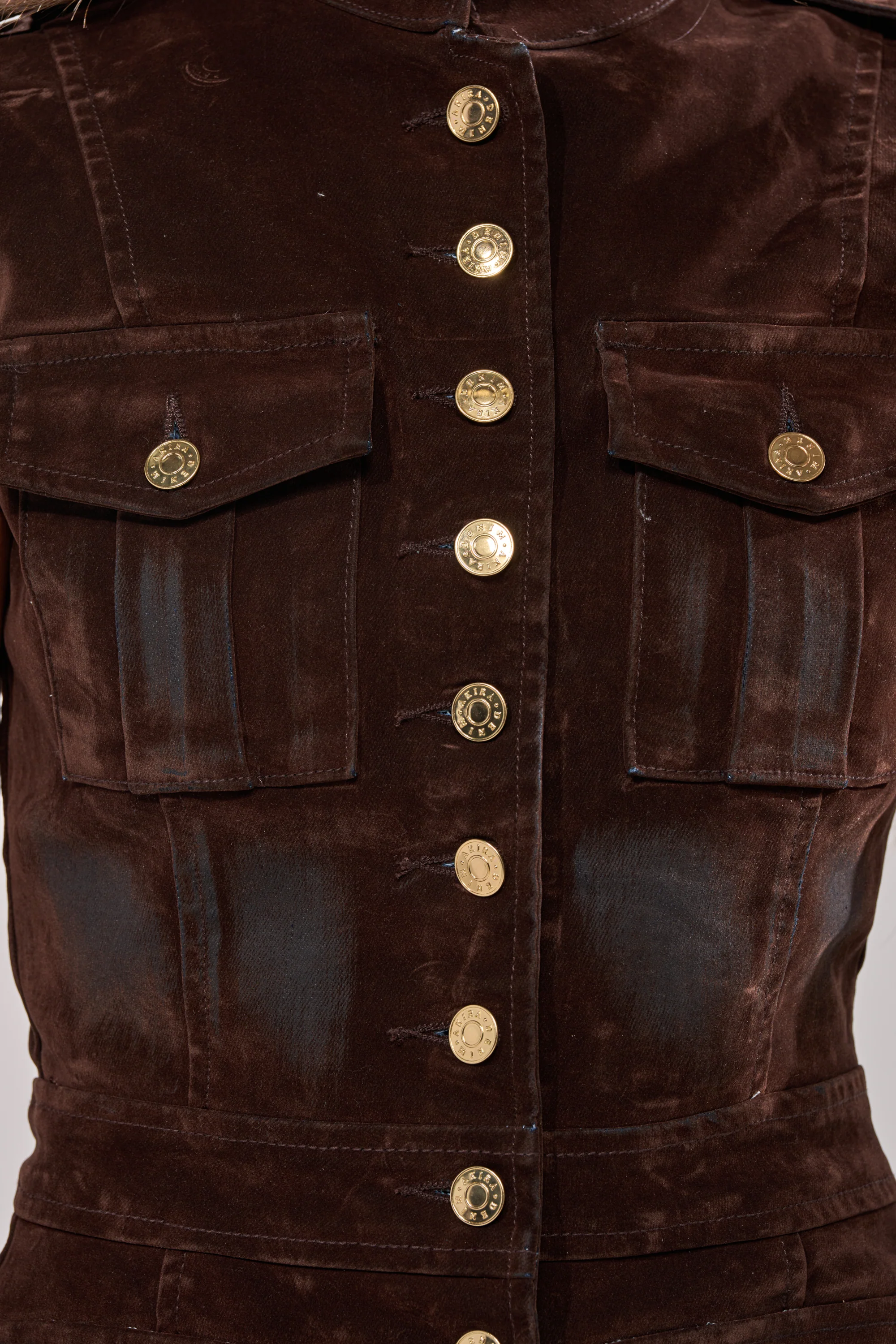 BACK WITH IT VELVET BUTTON DOWN - Image 7
