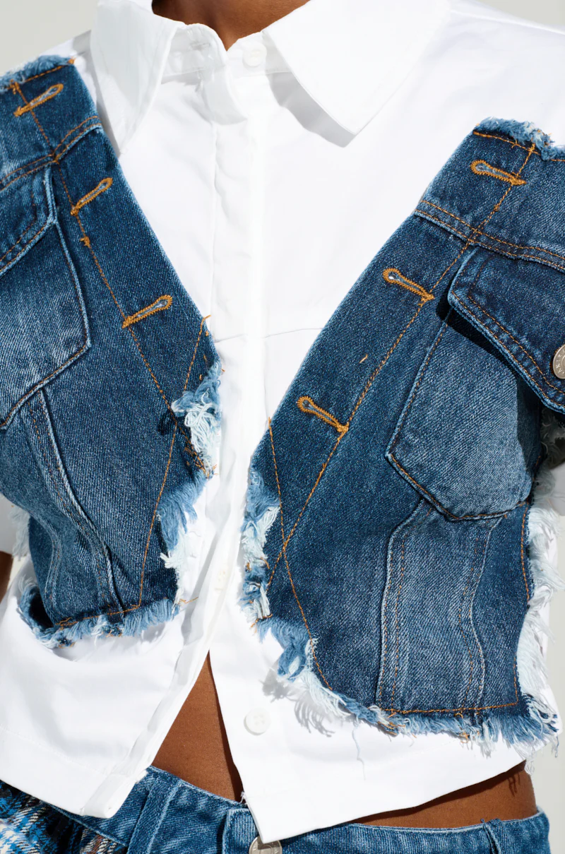 BAD TO THE BONE BUTTON UP - Image 6
