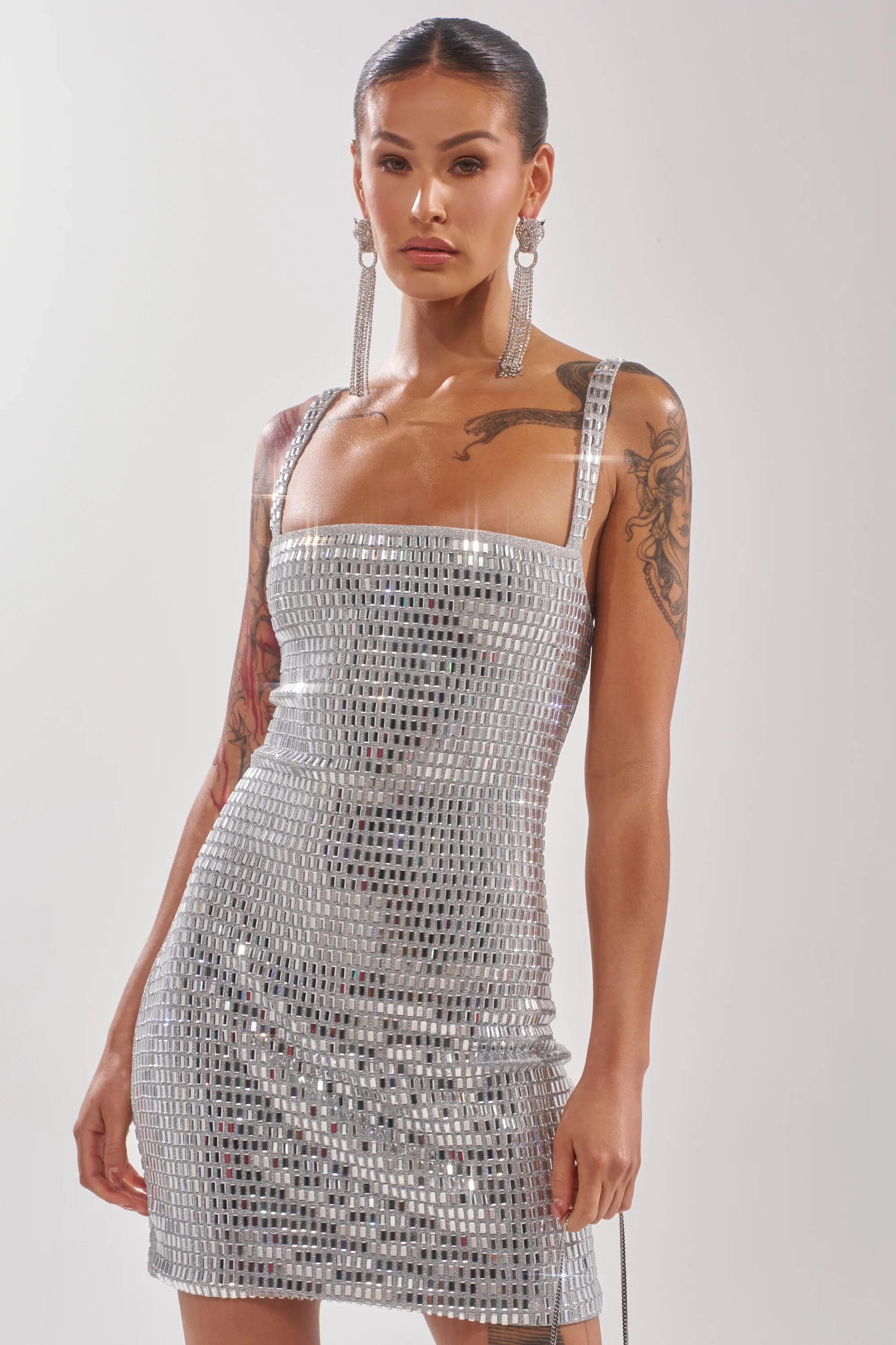 BAILEY RHINESTONE MINI DRESS - Image 4