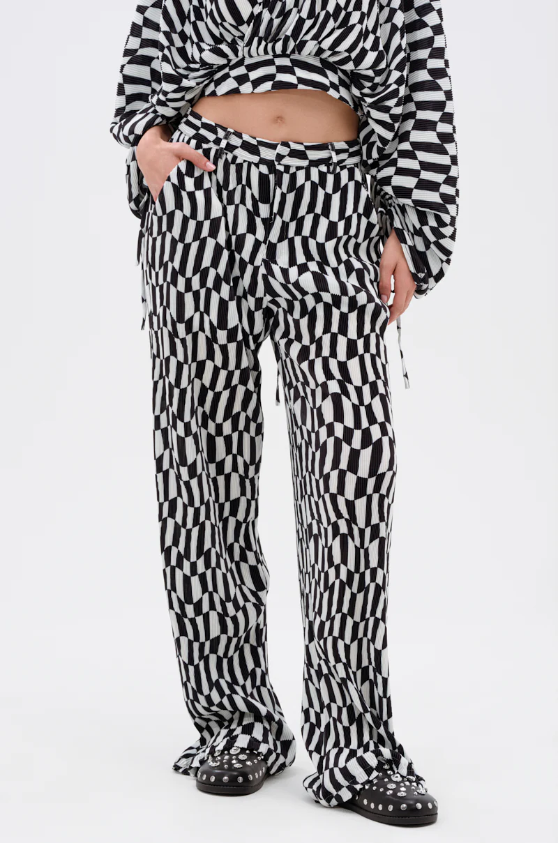 BARI CHECKERED TROUSER - Image 2
