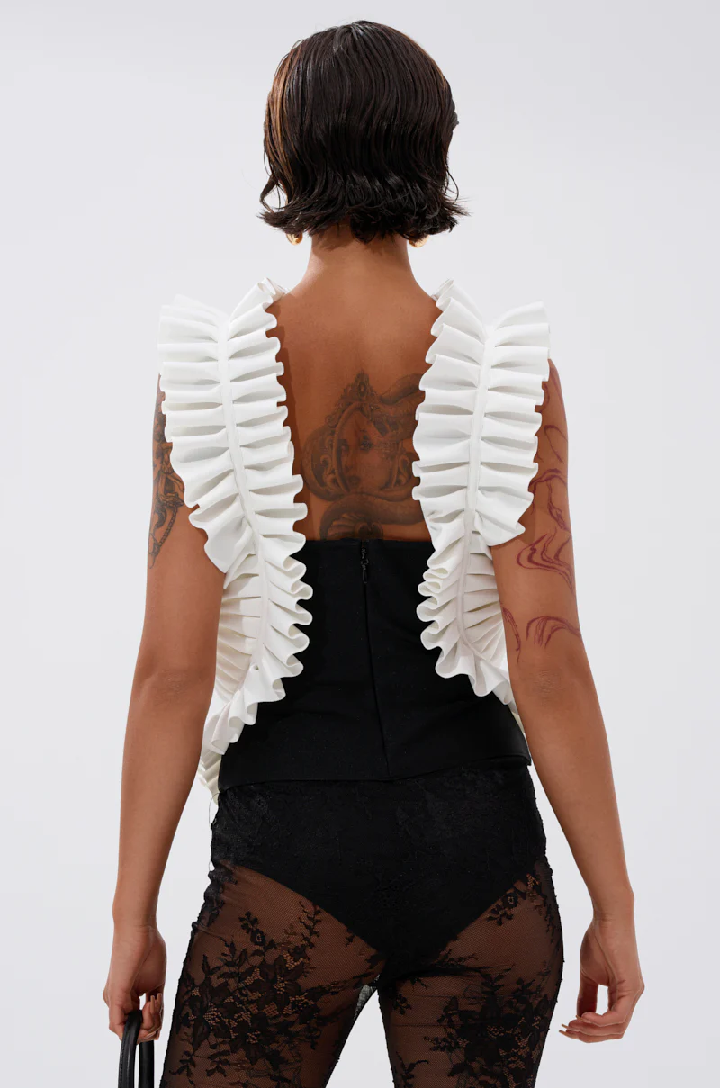 BAROQUE MOCK NECK TOP - Image 4