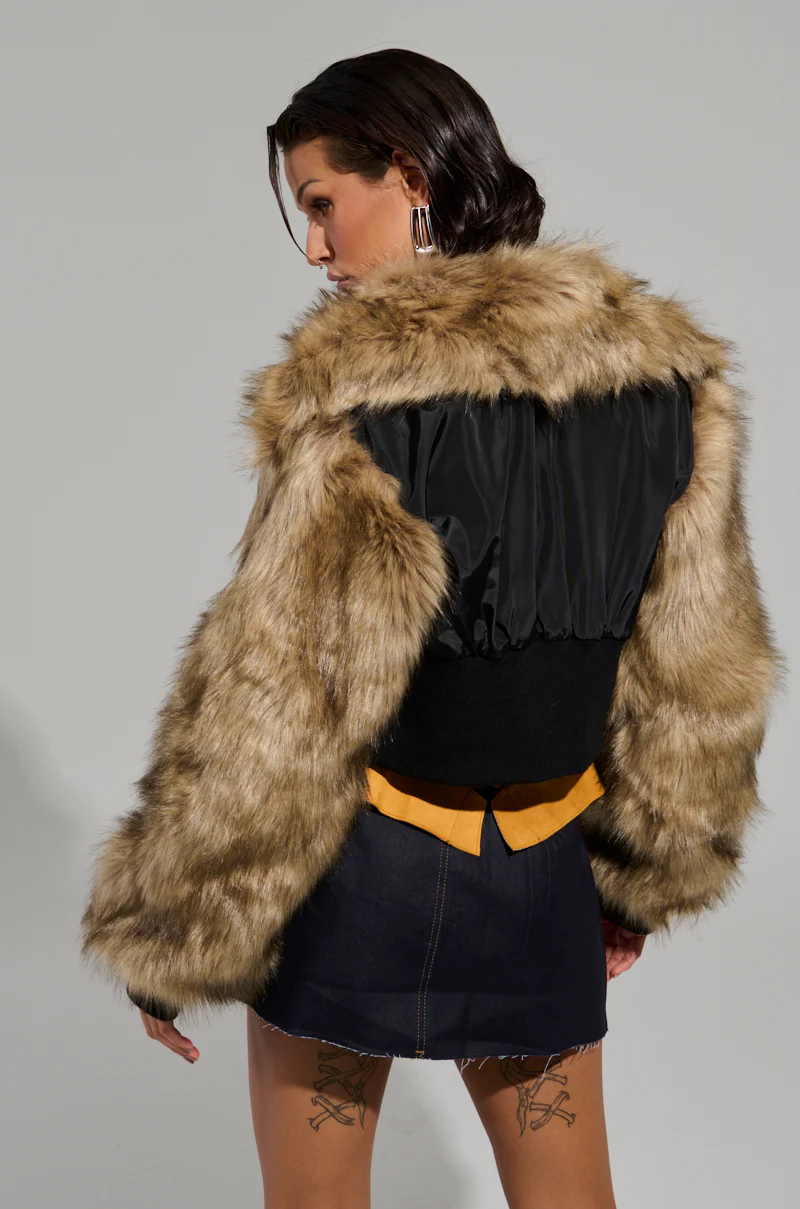 BECKS FUR TRIM BOMBER - Image 4