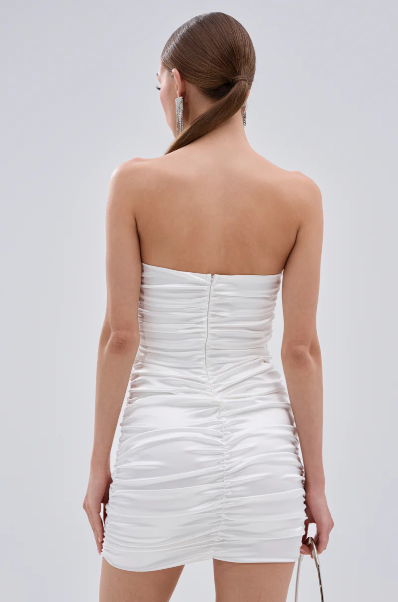 BEEN HER RUCHED MINI DRESS - Image 4