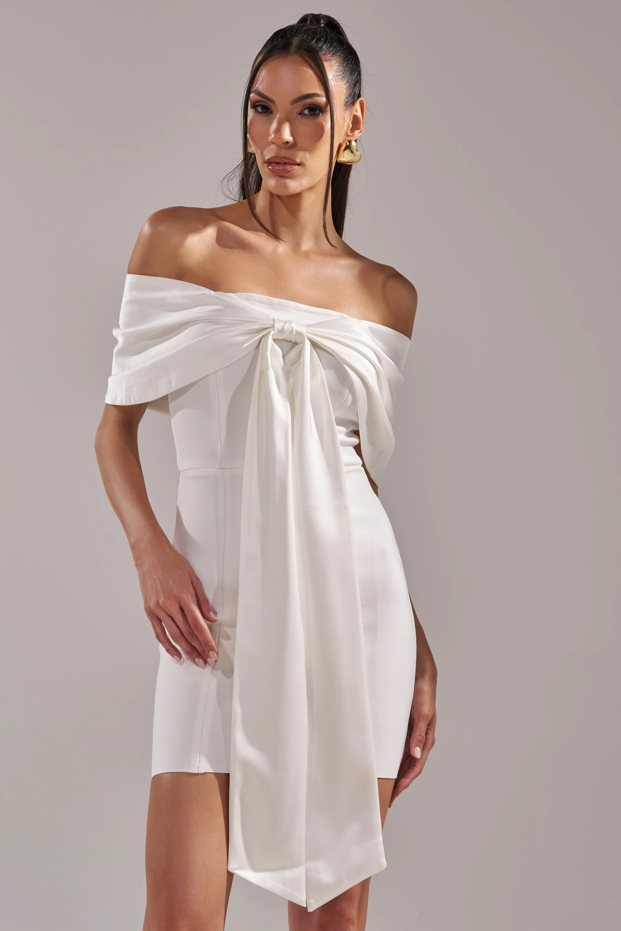 BEEN THE GIFT SATIN BOW DRESS - Image 4
