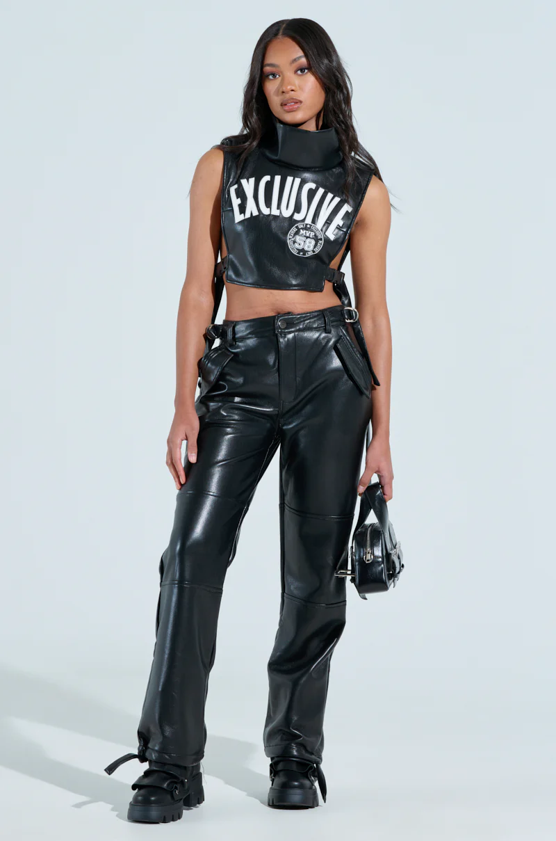 BEEN THE PRIZE FAUX LEATHER TROUSER - Image 2