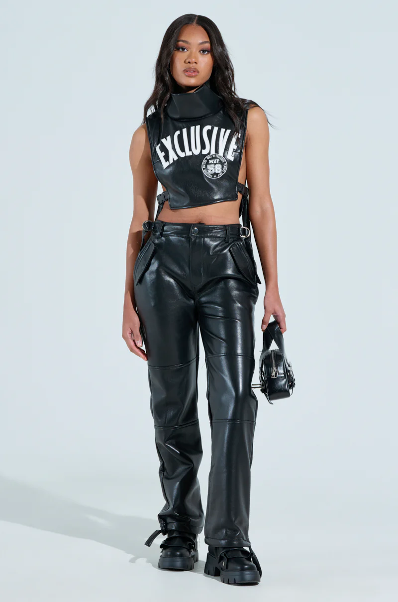 BEEN THE PRIZE FAUX LEATHER TROUSER - Image 5