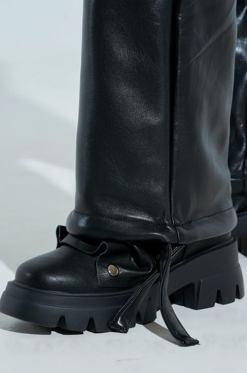 BEEN THE PRIZE FAUX LEATHER TROUSER - Image 9